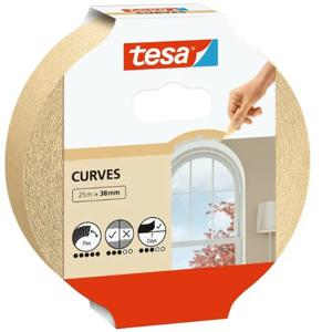 tesa KURVEN 56534-00001-00 Maskeertape Beige (l x b) 25 m x 38 mm 1 stuk(s)