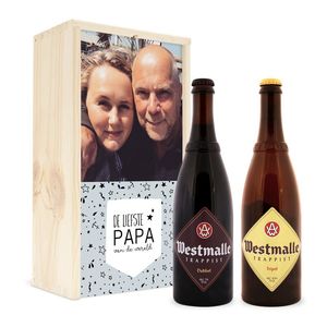 Bier in bedrukte kist - Westmalle Dubbel & Tripel