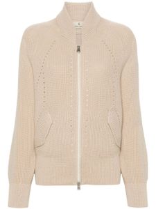 Ermanno Scervino cardigan en cachemire à fermeture zippée - Tons neutres