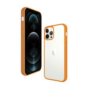 iPhone 12/12 Pro PanzerGlass ClearCase antibacterieel hoesje - Oranje / Doorzichtig