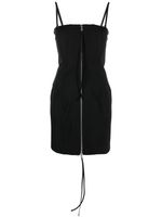 Blumarine robe courte zippée à design sans manches - Noir
