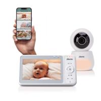 Alecto DVM2060 - Dual Mode Babyfoon met camera & app - 5 inch kleurenscherm - Full HD (1080p) - Wit