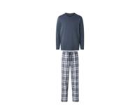 esmara Men Heren pyjama (Blauw/wit, XL)