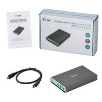 i-tec MySafe USB 3.0 / USB-C 3.1 Gen. 2 externe behuizing B-Key, met RAID 0/1/JBOD ondersteuning - thumbnail