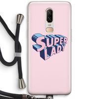 Superlady: OnePlus 6 Transparant Hoesje met koord