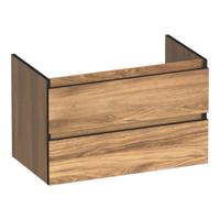 Brauer Joy Edge Onderkast 80 cm - met 2 Softclose Lades Greeploos en 1 Sifon Uitsparing - Honey