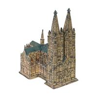 Wurm Light House Church Keulen Cathedral van porselein, bruin (B/H/D) 24x26x16cm, met kabel zonder E12 lamp.