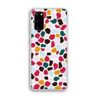 Colored Giraffe: Samsung Galaxy S20 Transparant Hoesje