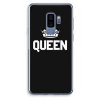 Queen zwart: Samsung Galaxy S9 Plus Transparant Hoesje