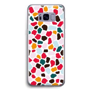 Colored Giraffe: Samsung Galaxy S8 Transparant Hoesje