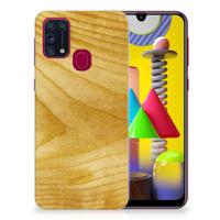 Samsung Galaxy M31 | Bumper Hoesje | Licht Hout