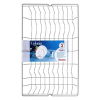 Metaltex colonia afdruiprek 48x30 cm zilver