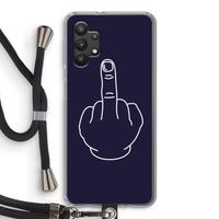 F**k U: Samsung Galaxy A32 5G Transparant Hoesje met koord