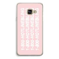 Hotline bling pink: Samsung Galaxy A3 (2016) Transparant Hoesje - thumbnail