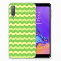 Samsung Galaxy A7 (2018) | TPU bumper | Waves Green