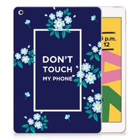 Apple iPad 10.2 | iPad 10.2 (2020) | 10.2 (2021) Print Case Flowers Blue DTMP