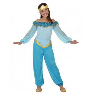 Blauw arabische prinses kostuum 140 (10-12 jaar)  -