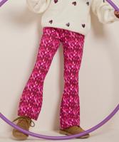 flared fit broek met print