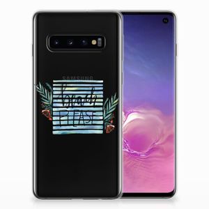 Samsung Galaxy S10 Telefoonhoesje met Naam Boho Beach