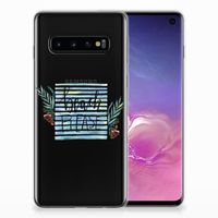 Samsung Galaxy S10 Telefoonhoesje met Naam Boho Beach - thumbnail