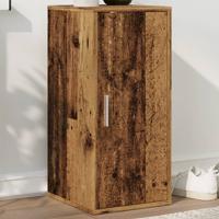 VidaXL Schoenenkast 32x35x70 cm bewerkt hout oud houtkleurig