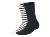 esmara 2 Paar dames huissokken (Wit/zwart, 35-38)