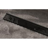 Easy Drain Compact 50 TAF Modulo douchegoot RVS m. Zero+ rooster, waterslot 50mm 70cm inbouwdiepte 90mm met zijuitloop zwart edm1tafzm700-50b