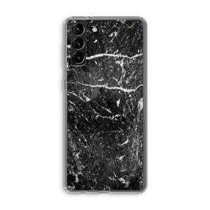 Zwart marmer: Samsung Galaxy S21 Plus Transparant Hoesje