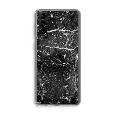 Zwart marmer: Samsung Galaxy S21 Plus Transparant Hoesje