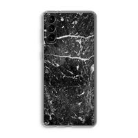 Zwart marmer: Samsung Galaxy S21 Plus Transparant Hoesje