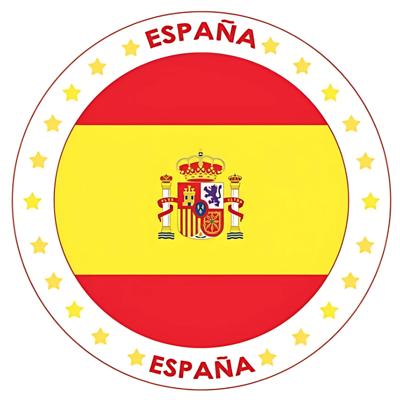 Bierviltjes Spanje landen thema print - 25x stuks - Onderzetters - Spaanse vlag kleuren