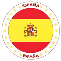 Bierviltjes Spanje landen thema print - 25x stuks - Onderzetters - Spaanse vlag kleuren