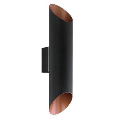 Eglo WandlampAgolada Up - Down zwart met koperbruin - 94804