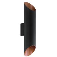 Eglo WandlampAgolada Up - Down zwart met koperbruin - 94804