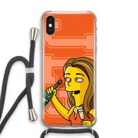 Jamie Lee Simpson: iPhone X Transparant Hoesje met koord