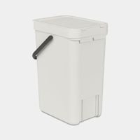 Brabantia Sort & Go Afvalemmer / Opberger 12 L - Grijs - thumbnail