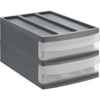 Rotho SYSTEMIX Design Ladekast met 2 Lades 39.5x25.5x20.3 cm Antraciet
