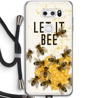 Let it bee: LG V30 Transparant Hoesje met koord