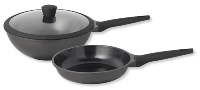 Sola Pannenset Ceramic Deluxe - Koekenpan ø 28 cm en Sola Wokpan ø 30 cm