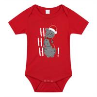 Kerst baby rompertje - rood - sneeuwpop kat- hohoho - Kerst cadeau Kerst baby rompertje - rood - sneeuwpop kat- hohoho - Kerst cadeau