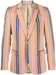 Walter Van Beirendonck Pre-Owned blazer droit Sharp - Marron