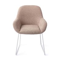 Jesper Home Kushi eetkamerstoel Stone Haze slide white