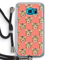 Tijger: Samsung Galaxy S6 Transparant Hoesje met koord