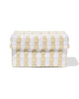 HEMA Mand 25x15cm met deksel geblokt beige