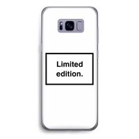 Limited edition: Samsung Galaxy S8 Transparant Hoesje