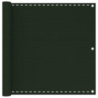 VidaXL Balkonscherm 90x300 cm hdpe donkergroen
