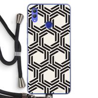 Geometrisch patroon: Honor Note 10 Transparant Hoesje met koord