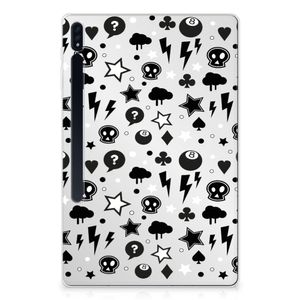 Tablet BackCover Samsung Galaxy Tab S7 Plus | S8 Plus Silver Punk