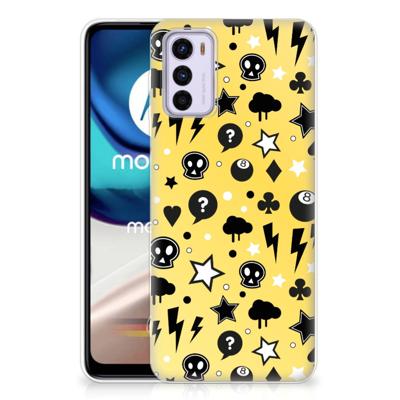 Silicone Back Case Motorola Moto G42 Punk Geel Silicone Back Case Motorola Moto G42 Punk Geel