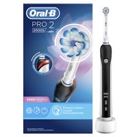 Oral-B elektrische tandenborstel Pro 2 2000S zwart - 2 poetsstanden - thumbnail